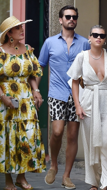 Scott disick, sofia richie y kris jenner